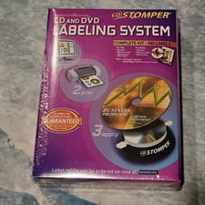 CD Stomper CD DVD Labeling System Professional Edition 380 Labels New Sealed picture