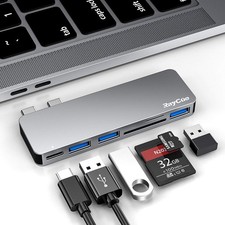 USB C Adapter 6 in 1 Hub MacBook Pro M1 M2 M3 SD Card picture