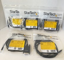 LOT OF 5 Startech MDP2DVIMM6,6 ft Mini DisplayPort to DVI Cable-M/M-MDP to DVI.. picture
