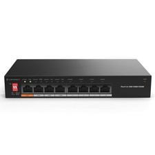 8-Port Switch with 4-Ports POE+ 802.3af/at 60W, Metal Housing, (AGPS8E4P-AT-6... picture