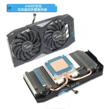 1x DIY Graphics Card Cooler for Quadro RTX A4000 Graphics Card Cooler Dual fans picture