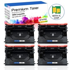 4PK NEW CHIP W1470X Toner Cartridge for 147X HP LaserJet M611dn M611x MFP M634h picture