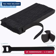 Nettbe 60 PCS 6 Inches Reusable Cable Ties, Adjustable Cord Straps Wire Organize picture