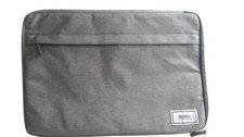 Solo Laptop Sleeve Case Padded Water Resistant Polyester Gray Antimicrobial picture
