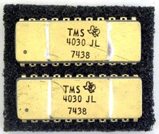 Texas Instruments TI TMS 4030Jl 4096-bit 4K DRam 1974 Altair Sphere 1 TI-990 Gld picture