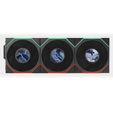Lian Li UNI FAN TL LCD Flex 120mm Normal Blade ARGB Fan Black 3PCS 12TLLCD1F3B picture