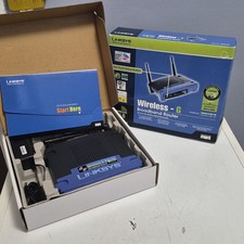 Vintage Linksys WRT54G Wireless-G Broadband Router Boxed Open Box Retro Tech picture
