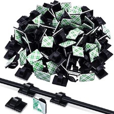 30Pcs Cable Organizer Clips Cord Holder Desktop Workstation Wire Manager USB Cha picture