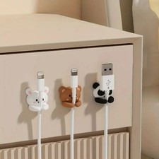 Cute Animal Cable Clips Self Adhesive Cord Organizer Desktop Cable Holder picture