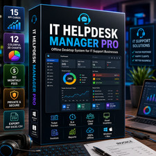 IT Helpdesk Manager Pro Software Ticket SLA CRM Invoice App Windows Mac Download picture
