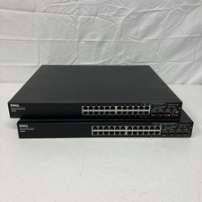 2x - Dell Powerconnect 6224 - 24 Port - Untested AS-IS Scratches Dings See Image picture