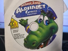 School Zone Alphabet Express Preschool CD over 140 activities Age 3-6/ game ONLY picture