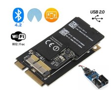 Mac Pro 4,1 5,1 WiFi Upgrade Kit 802.11ac Bluetooth 4.2 w/ USB2.0 Header Antenna picture
