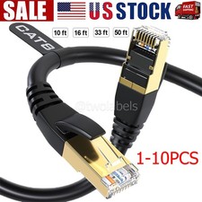 Cat 8 Ethernet RJ45 Cable Super Speed 40Gbps Patch LAN Network Gold Plated Lot picture