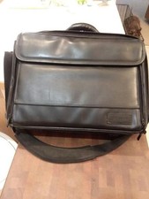 Deluxe Leather Briefcase Laptop Carry Bag picture