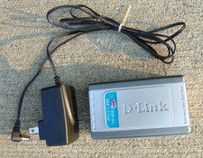 D-Link 4 Port USB 2.0 Hub W/ PC Cable Power Cord - Model DUB-H4 - Clean & Works picture