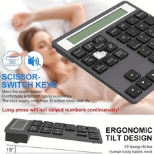 Quick Acting Flexible Economical Easy to Use 2.4G Wireless 34-Key Numeric Keypad picture