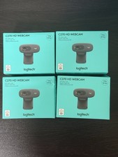 Lot Of 4️⃣  NEW Logitech C270 HD Webcam - Black *IN HAND* picture