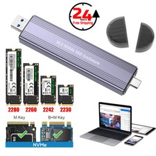 M2 NGFF / NVMe SSD to USB 3.1 External Case Hard Drive Enclosure Converter picture