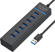 VIENON 7-Port USB Data Hub Splitter High Speed 7-Port USB 3.0 HUB Expansion picture