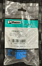 Panduit Mini-Com SC Duplex Fiber Optic Adapter Module, Blue CMDBUSCZBU  picture