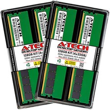 A-Tech 128GB 4x 32GB DDR5 5600 MHz Desktop DIMM PC5-44800 288-Pin Memory RAM Kit picture