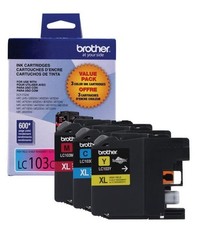 Brother Genuine High Yield Color Ink Cartridge, LC1033PKS, Replacement Color Ink picture