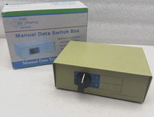 Kentek DB25 2 Way Manual Data Switch Box RS-232 Parallel Serial D-Sub 25 Pin... picture