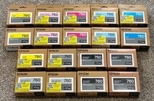18 New Genuine Epson 760 Ink Cartridges: REDUCED PRICE picture