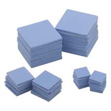 60PCS in Total,20PCS for Each 30x30x2mm 15x15x1mm 10x10x1mm Soft Silicone The... picture