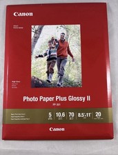 Canon Inkjet Photo Paper Plus Glossy II PP-301 20 Sheets 8.5