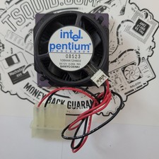 Intel Pentium 133 CPU Processor SU038 Socket 7 with Sanyo Denki Heatsink Fan picture
