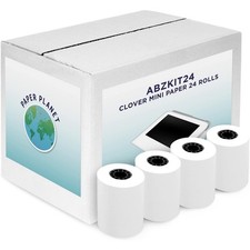 24 Rolls Thermal Paper for Clover Mini C200 C300 C301 C302 C305 C306 C307 C308 picture