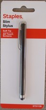 Staples Universal Slim Stylus Black 51139-US Capacitive Touchscreen Rubber Tip picture
