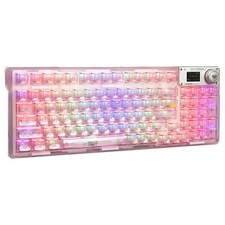 AULA F98 Pro V3 Wireless Mechanical Keyboard with Transparent Keycaps,Hot-swa... picture