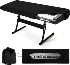 88 Key Piano Keyboard Dust Cover Stretchy Protective Universal Fit Electronic picture