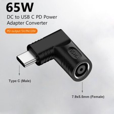 DC 7.9x5.5mm Female to USB Type C PD Power Adapter Converter for USB C Devices picture