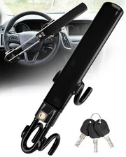 Adjustable Steering Wheel Lock Alloy Steel Anti-Theft Car Truck 3 Keys picture