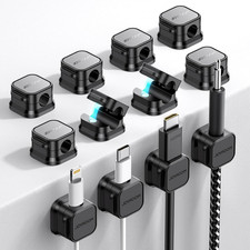 12 Pack Magnetic Cable Management Clips, Phone Electric Charging Cord Holder, De picture