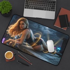 Black Canary Mouse Pad, DC Comics Gaming Mousepad, Superhero Desk Decor picture