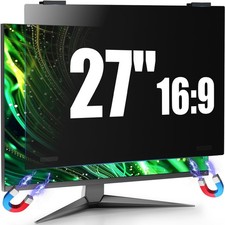 Magnetic Computer Privacy Screen Filter 27 Inch for Frameless Monitor Thin Be... picture