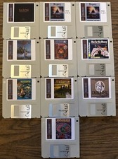 Vintage Apple Macintosh Classic 128K Game Pack 7 On New 400K Double Density Disk picture
