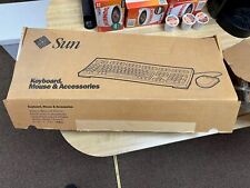 X3540 SUN Foxboro Type 5 Keyboard & 3-Button Mouse Set 595-2686-11 NOS in box picture