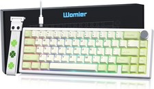 60% Gaming Mechanical Keyboard Green QMK/VIA | Creamy Keyboard Wired,Hot Swappab picture