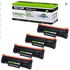 4PK 071 Compatible Toner Cartridge Replacement for Canon CRG 071- Black, No Chip picture