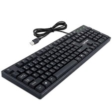 Manhattan Wired Computer Keyboard – Basic Black - with 5 feet, picture