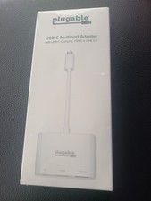 Plugable USB C to HDMI Multiport Adapter, 3-in-1 USB C Hub with 4K HDMI Output picture