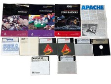 Vintage Atari 400 800 8-Bit Software Disk Manual Lot Mindshadow Witness Untested picture
