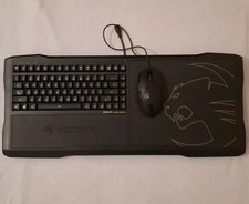 ROCCAT SOVA Gaming Lapboard USB Keyboard With Mouse Clean No Cables Untested picture