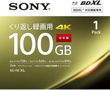 New SONY Blu-ray Disc for Video Repeat Recording Anime Drama 12hrs 100GB BD-RE picture